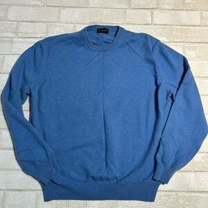 St Martin Cashmere Men's Blue Sweater